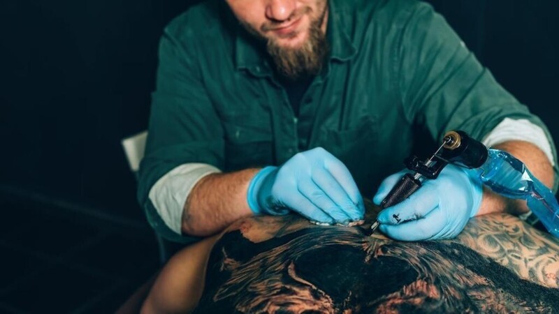 The less painful places for tattooing