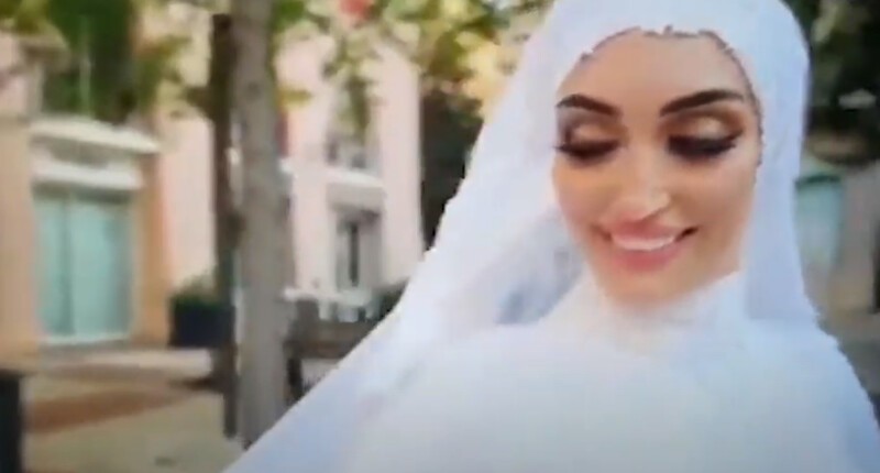 Момент взрыва в Бейруте попал на свадебное видео
