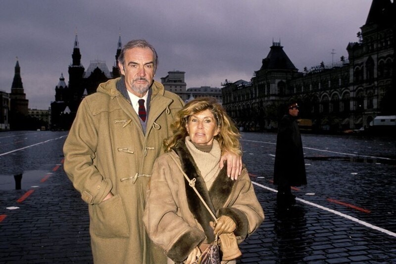 1989. Шон Коннери с женой в Советском Союзе