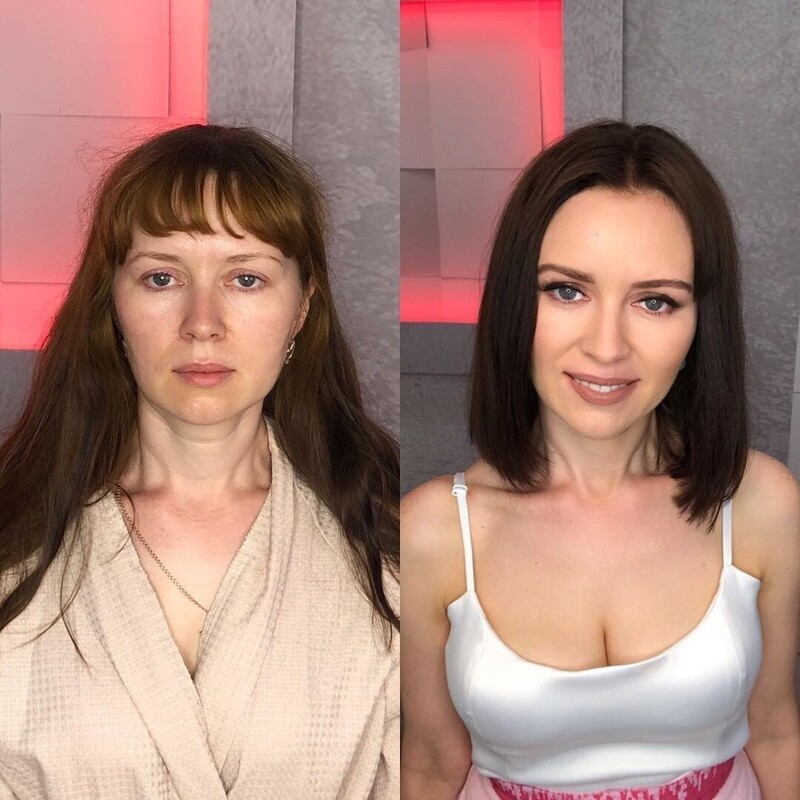 До и после макияжа фотки российские thumbnail