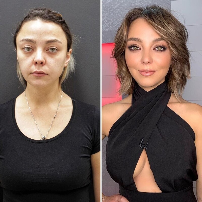 Внешность до и после макияжа thumbnail