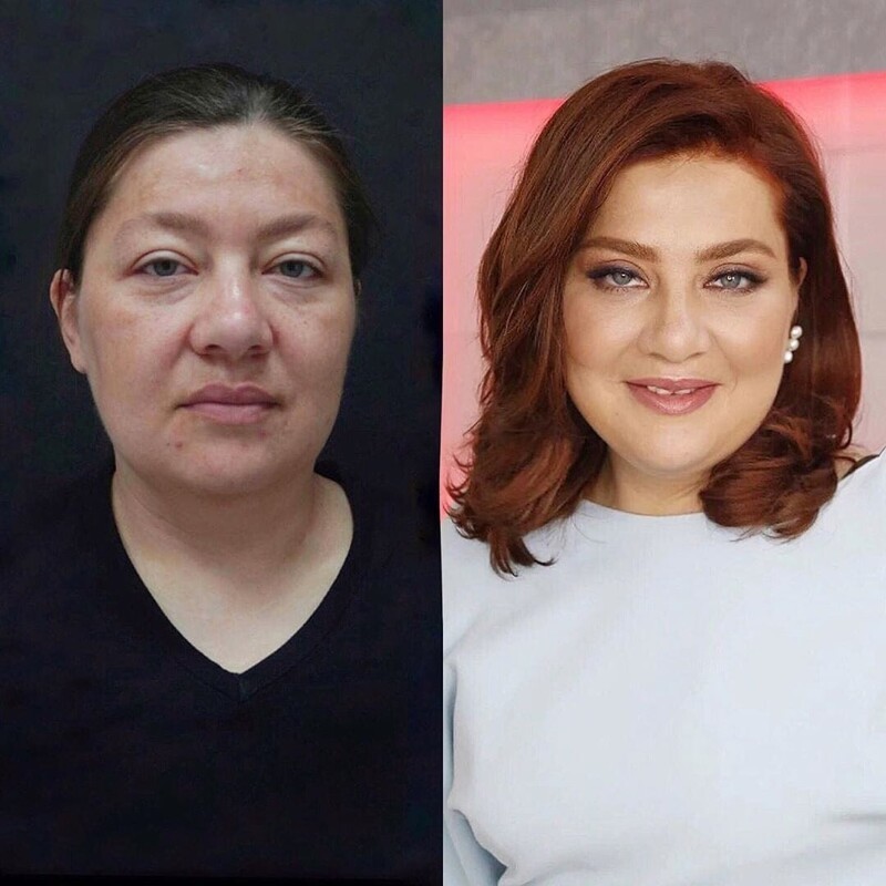 Разница до и после макияжа thumbnail