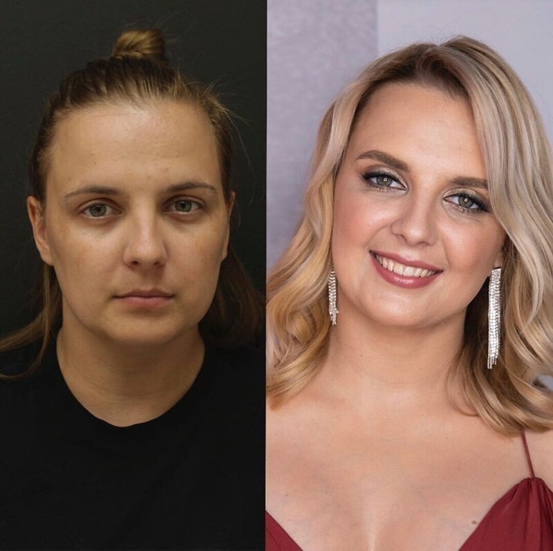 Преображение женщин до и после макияжа thumbnail