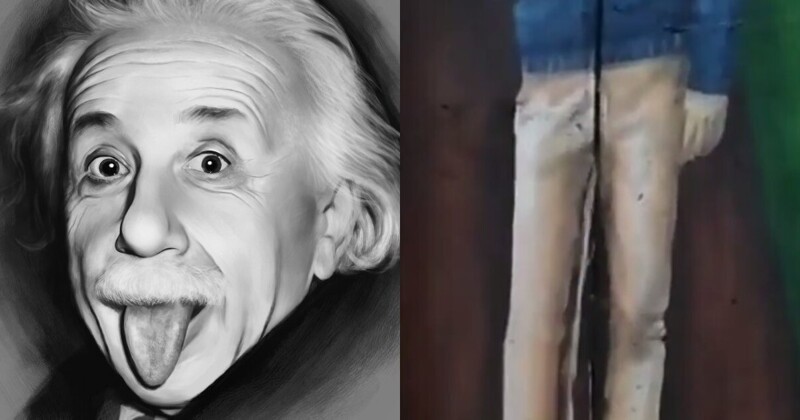Почему Эйнштейн Показывает Язык На Фото