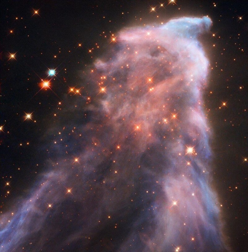 Взгляд Хаббла на Призрачную туманность