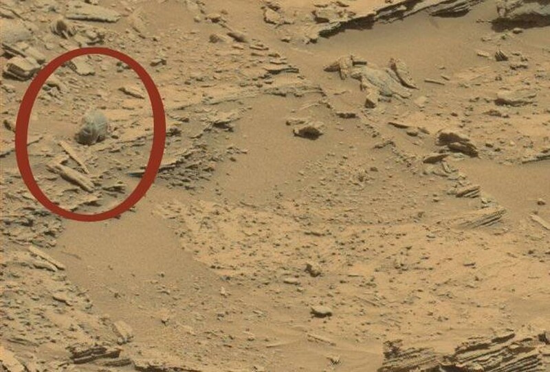 Череп снежного человека на Марсе