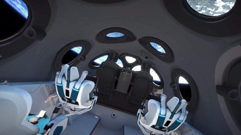 Компания VirginGalactic представляет футуристический дизайн кабины космического корабля SpaceShipTw