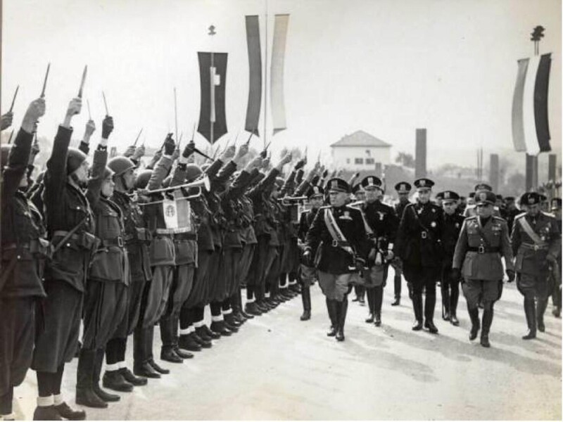 Муссолини в Пьемонте. 1939