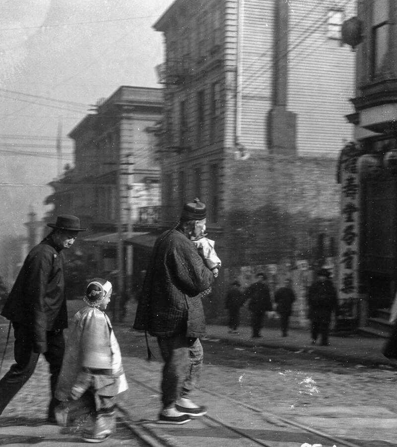 Чайна-таун в Сан-Франциско перед землетрясением 1906 года