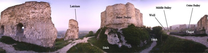 Развалины замка Шато Гайард