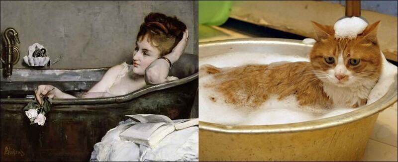 Альфред Стивенс, «Женщина в ванне» (1867)