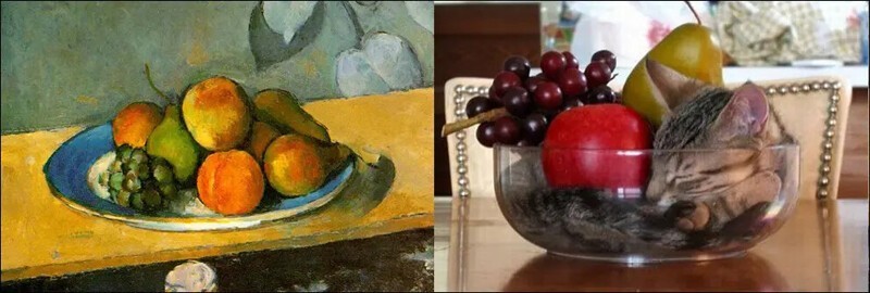 Поль Сезанн, «Яблоки, персики, груши и виноград» (1879)