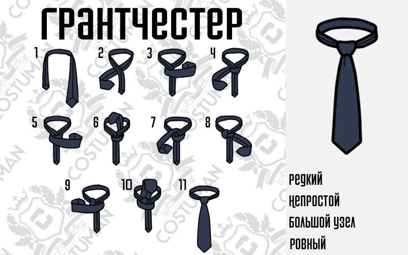 Как правильно завязать галстук: пошаговые инструкции, узлы любой