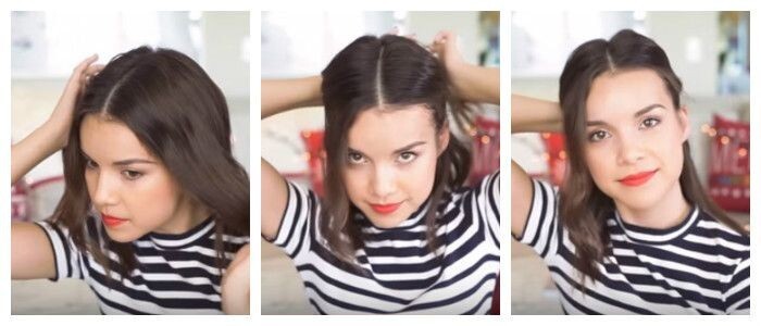 Как сделать прическу на средние волосы: фото пошагово