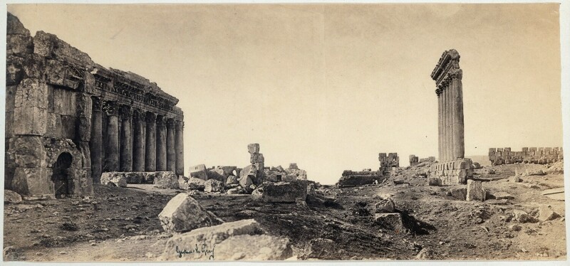 Остатки храма в Баальбеке,1860