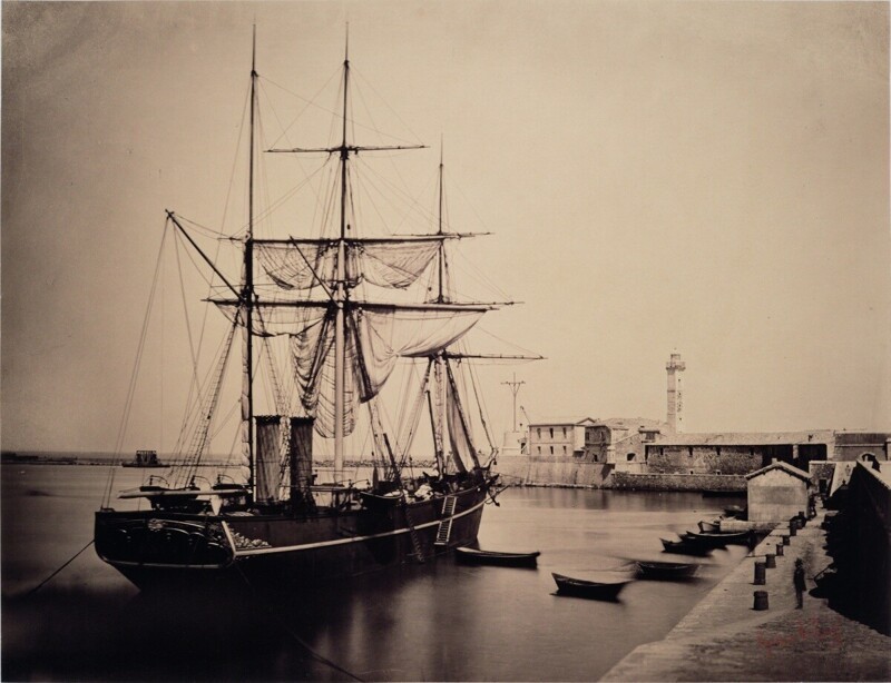 На рейде Порт-Саида, Египет, 1857