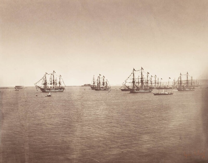 Английский флот в Шербуре, 5 августа 1858