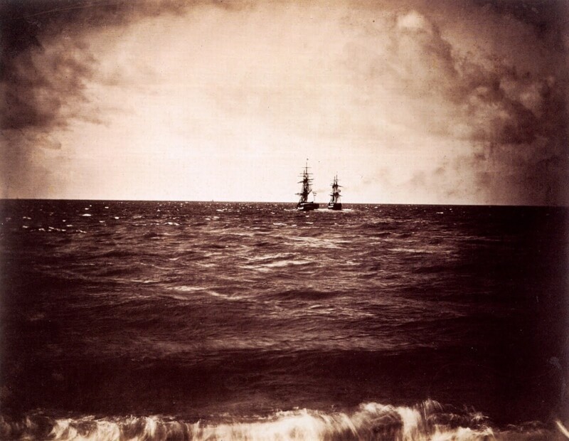 Два корабля уходят в море, 1856