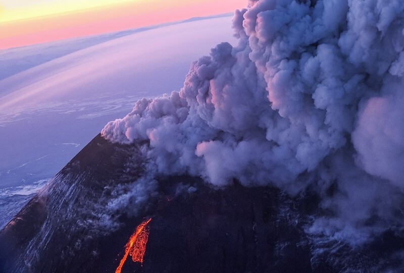 Один из наиболее красивейших вулканов планеты – Ключевская сопка