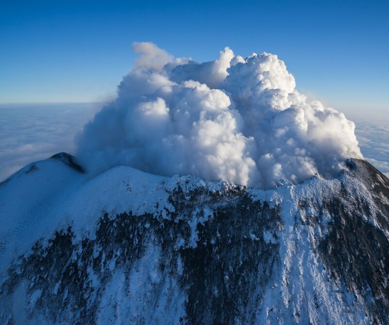 Один из наиболее красивейших вулканов планеты – Ключевская сопка