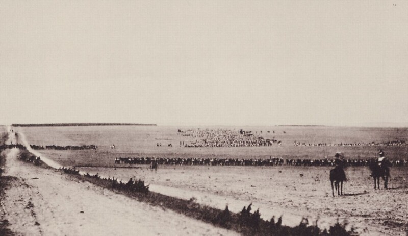 Лагерь в Шалоне: вид на плац. 1857