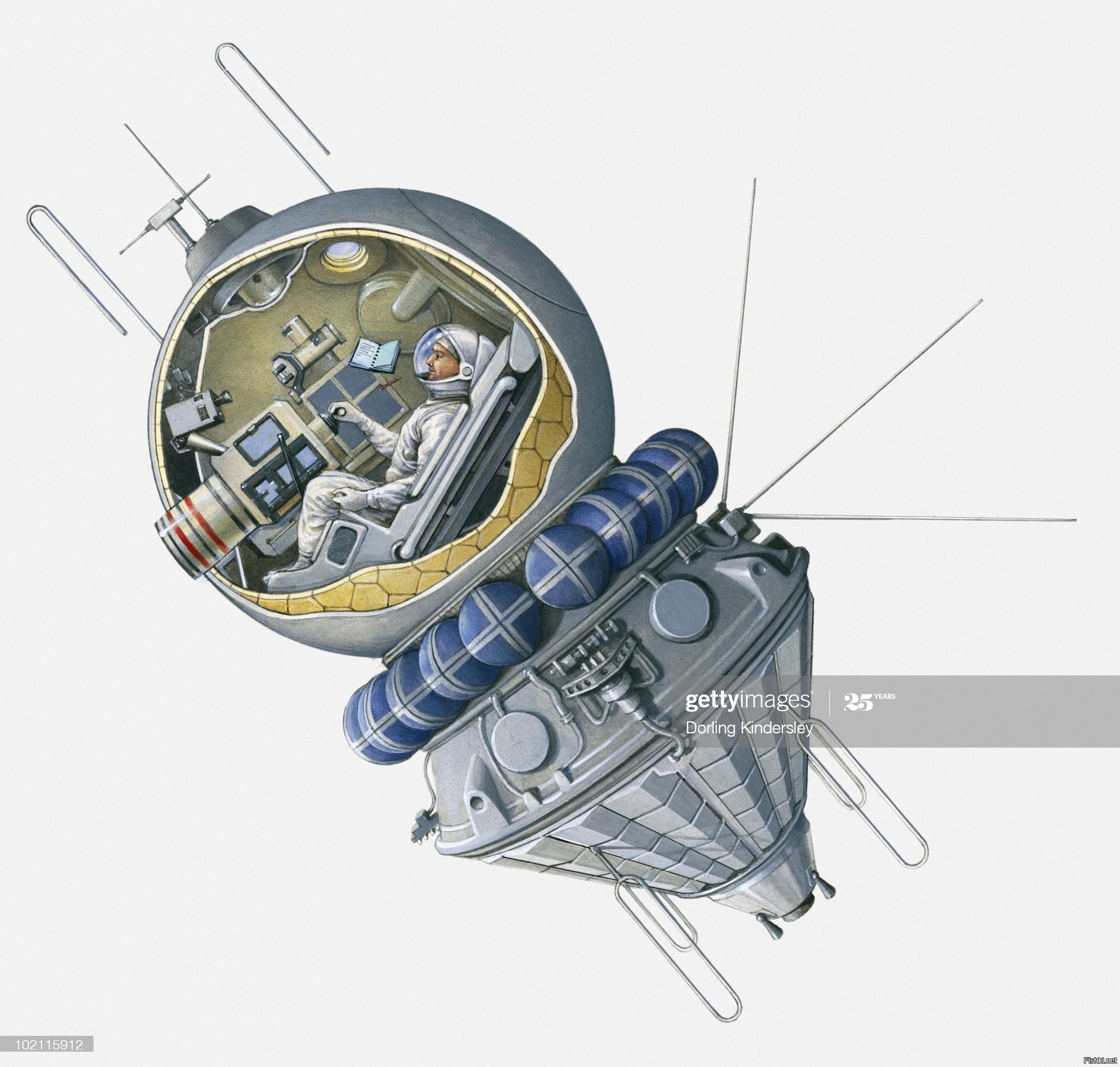Строение востока 1. Восток-1 космический корабль строение.