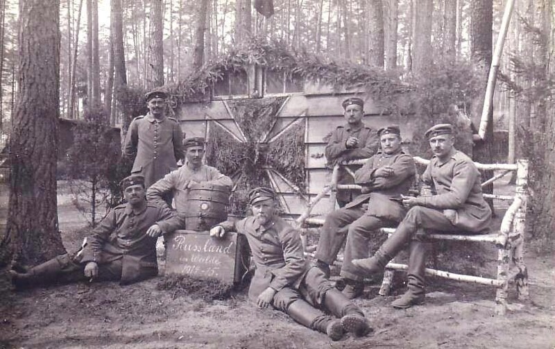 В лесу на Восточном фронте в 1915 году