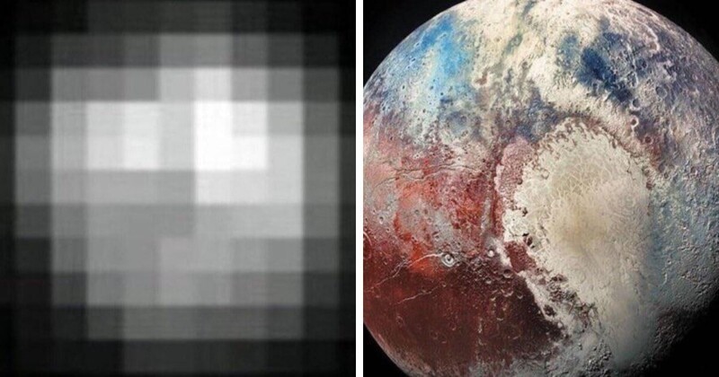 7. Как менялись технологии на примере фотографии Плутона в 1994 и 2018 годах