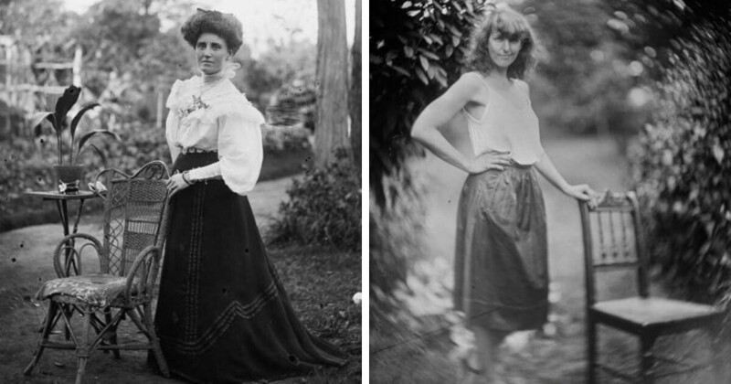 4. Как изменились люди и мода на примере снимка на один и тот же старый фотоаппарат с разницей в 150 лет