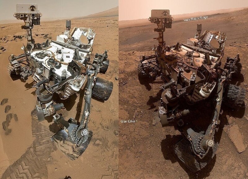 3. Марсоход «Кьюриосити» спустя 7 лет работы на красной планете