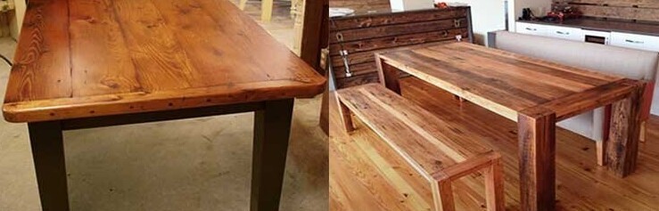 Деревянный кухонный стол своими руками