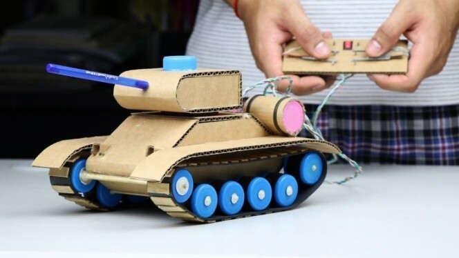 Фото-галерея самодельных танков из картона