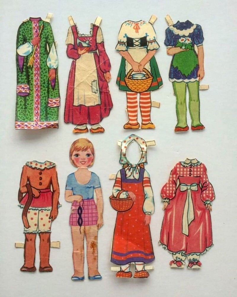 Бумажные куклы СССР: мечта советских ребятишек