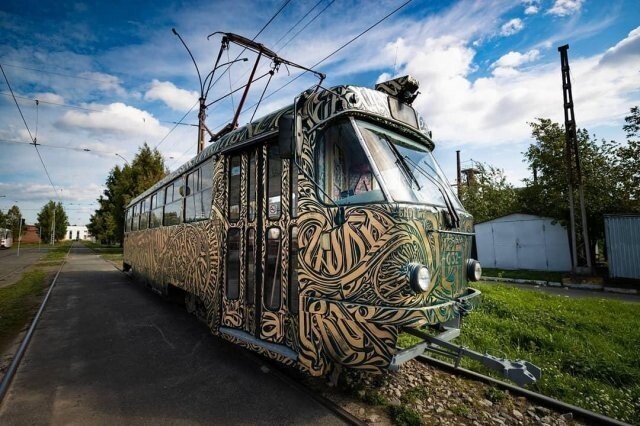 Необычный трамвай в Екатеринбурге