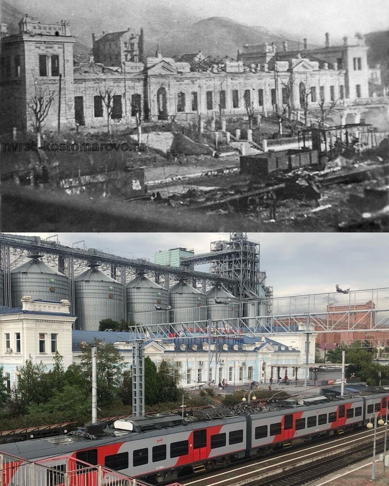 Сам вокзал сильно пострадал в ходе Великой Отечественной войны. Несмотря на перестройки, здание сохранило свою идентичность и до сих пор украшает город!
