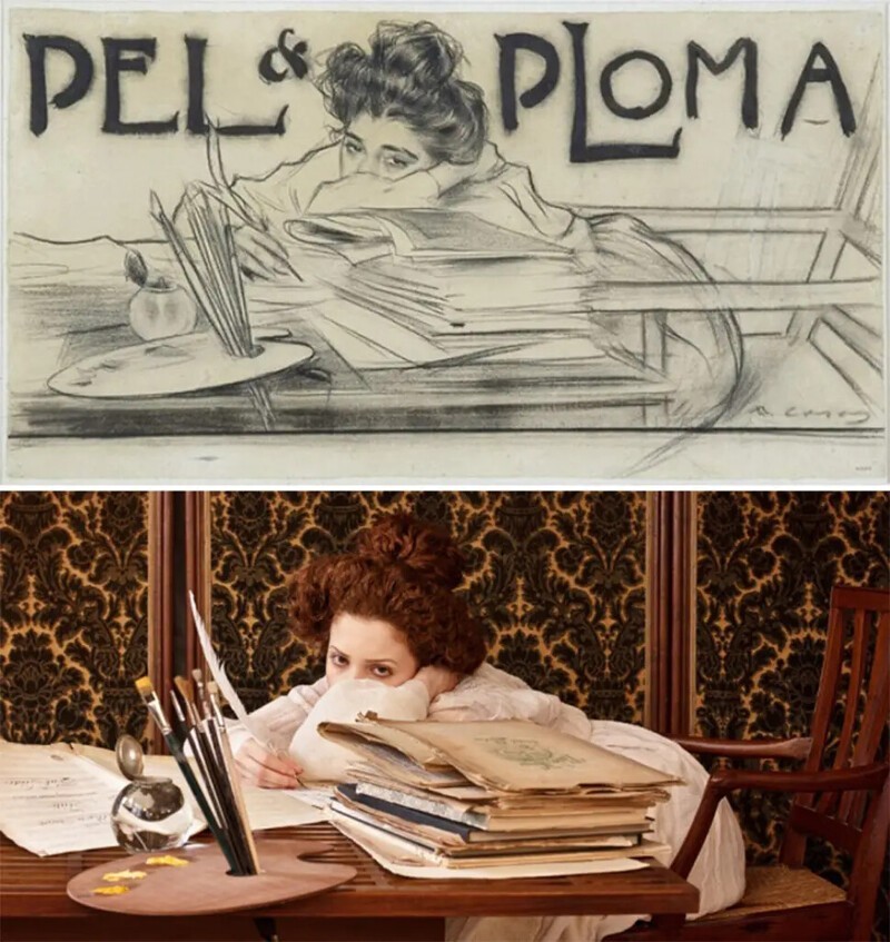 Рисунок из журнала Pel & Ploma, Рамон Касас, 1899 год.