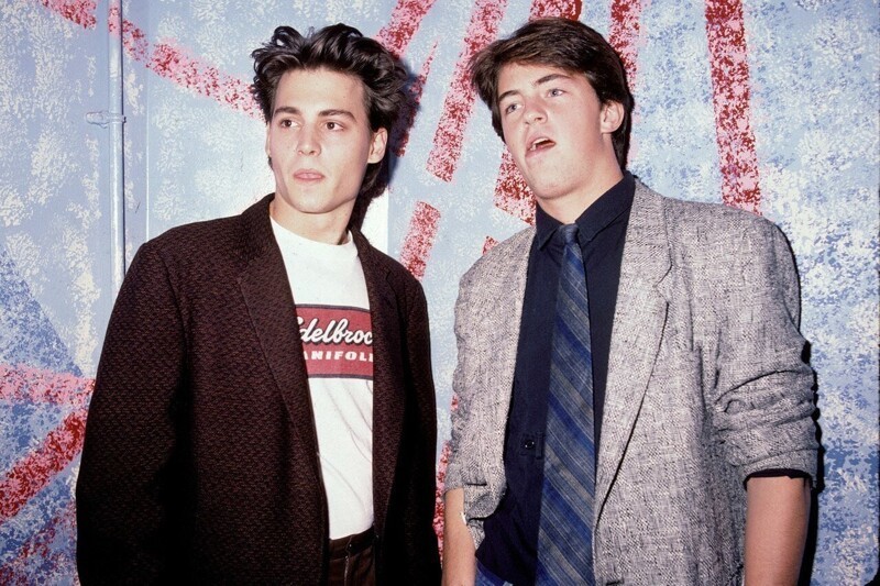 Джонни Депп и Мэттью Перри, 1987 год