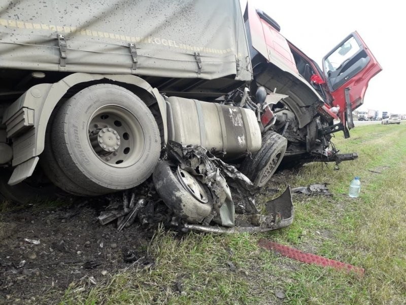 В результате столкновения водитель и четверо пассажиров иномарки скончались на месте
