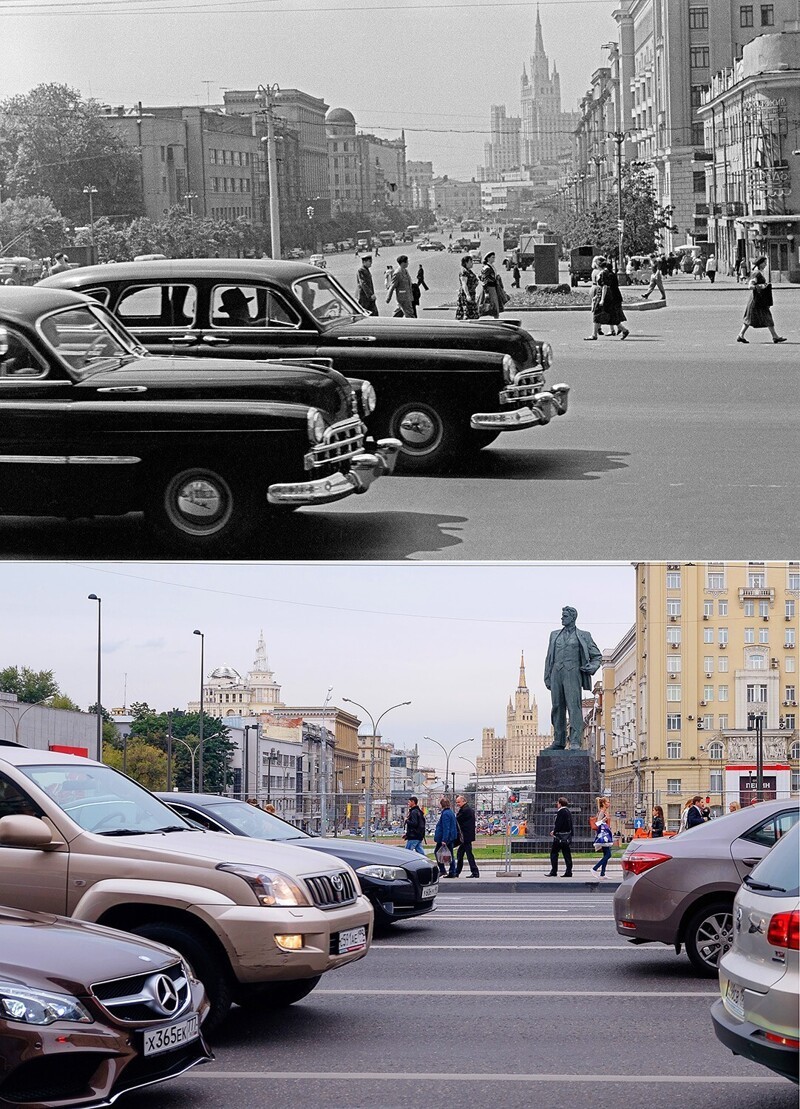 Площадь Маяковского, 1954/2015 год