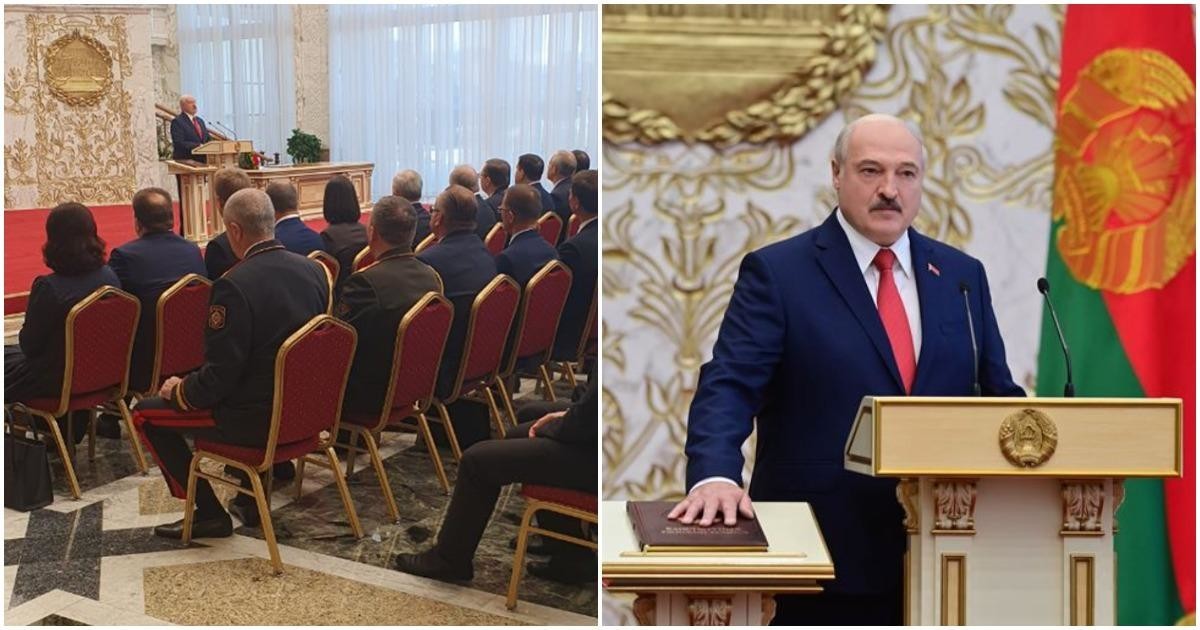 Лукашенко вступил в должность президента на закрытой инаугурации