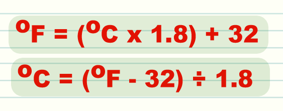Как переводить цельсии в фаренгейты формула