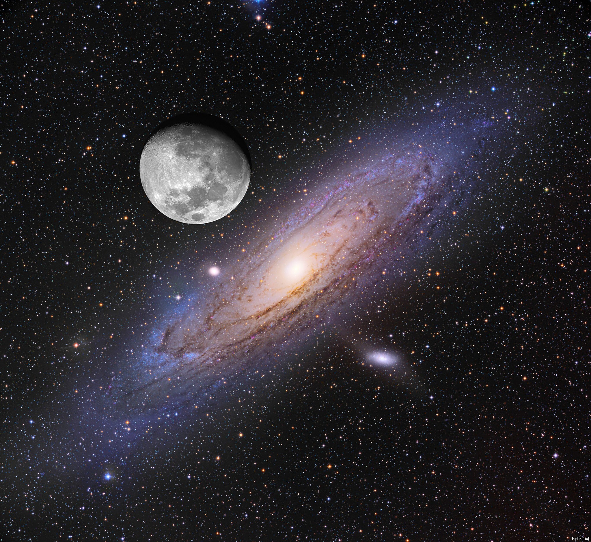 Галактика m31 в созвездии Андромеды