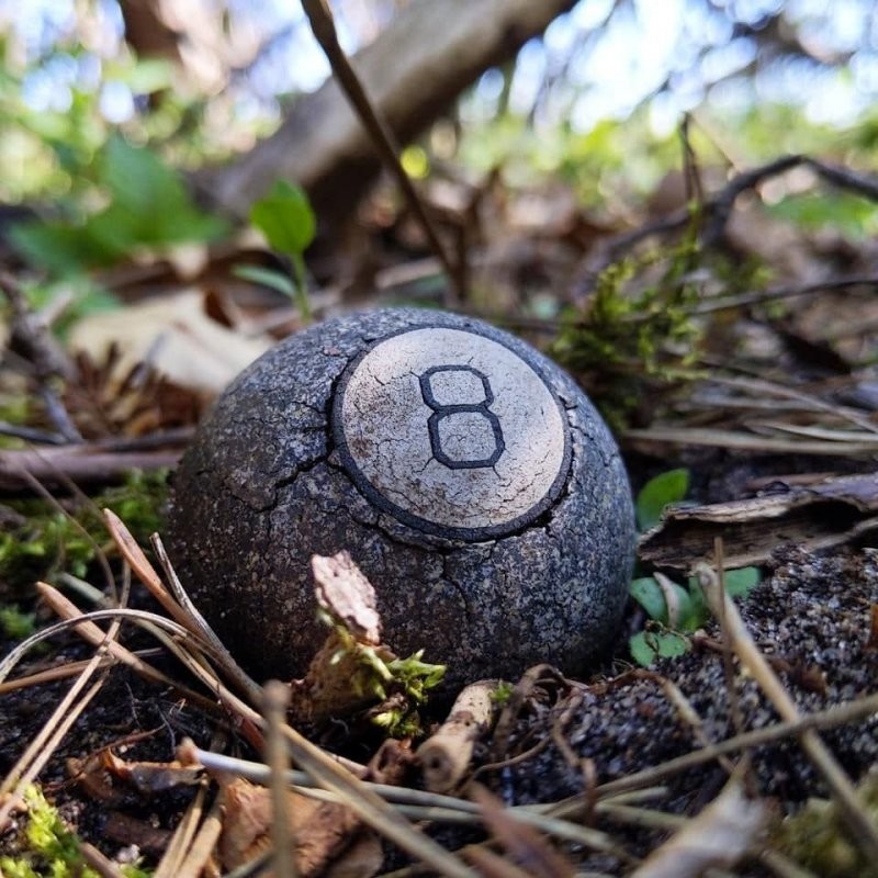 9. «Старый бильярдный шар, найденный в глубине леса»