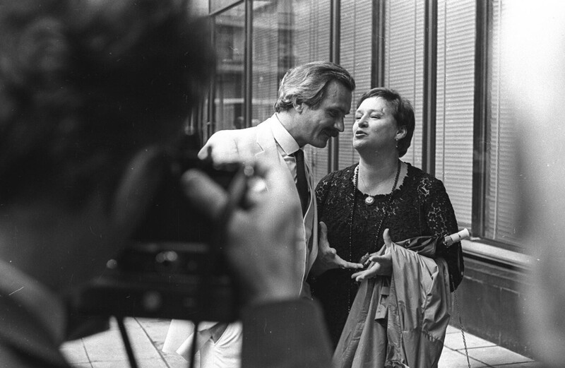 1980-е. Кинорежиссер Никита Михалков и актриса Нонна Мордюкова