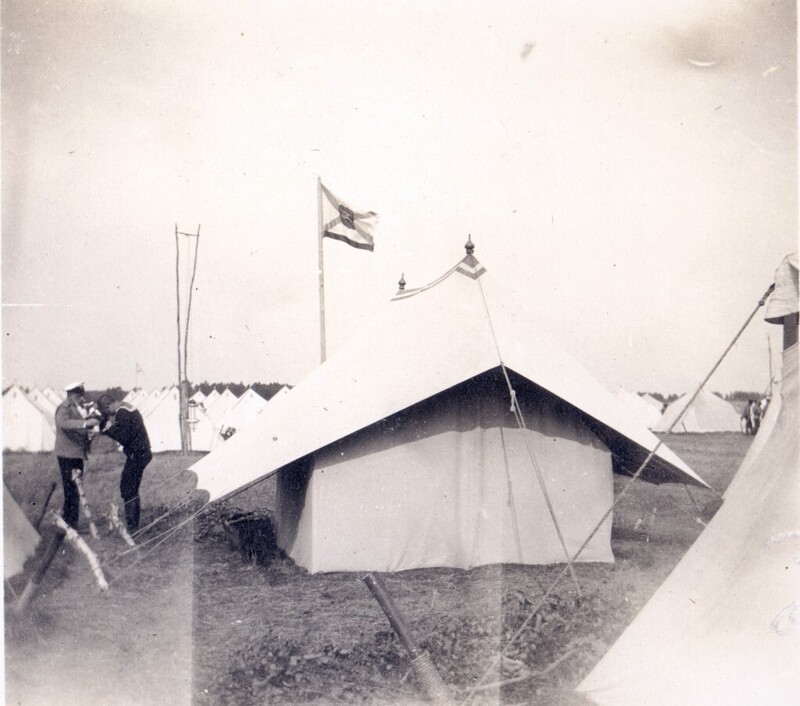 Палатка командира Гвардейского экипажа. 1912.