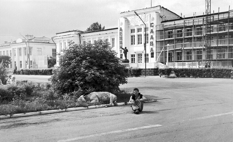 «Село Шушенское, улица Ленина» Сергей Сухарев, май 1977 года, Красноярский край