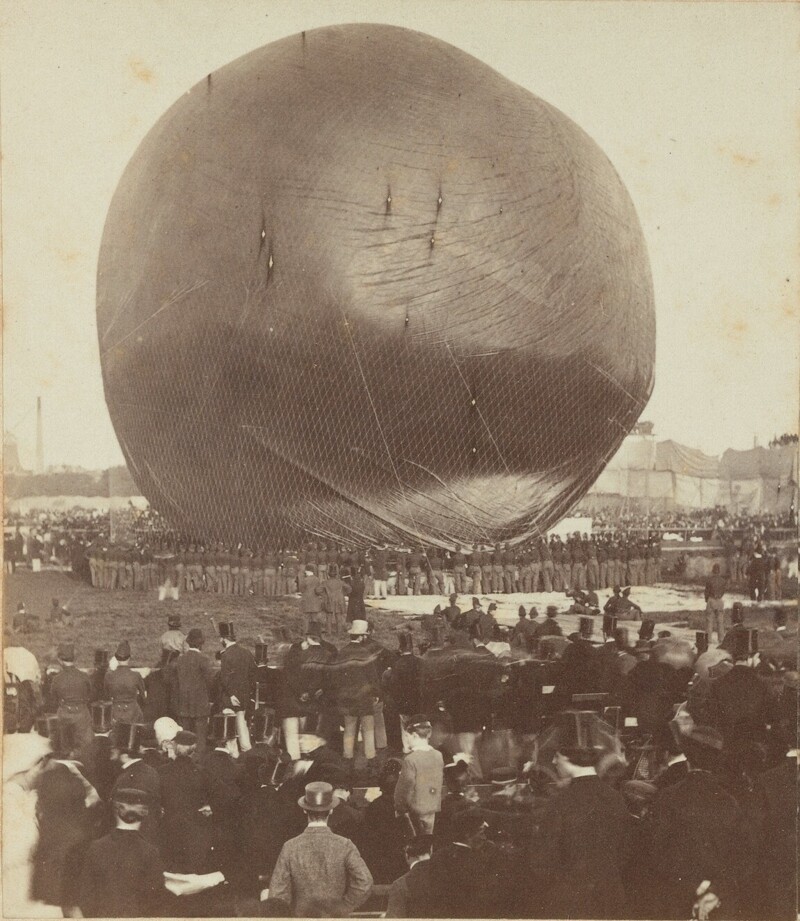 Надар шар в поле за пределами барьера Утрехт, Амстердам, 14 сентября 1865