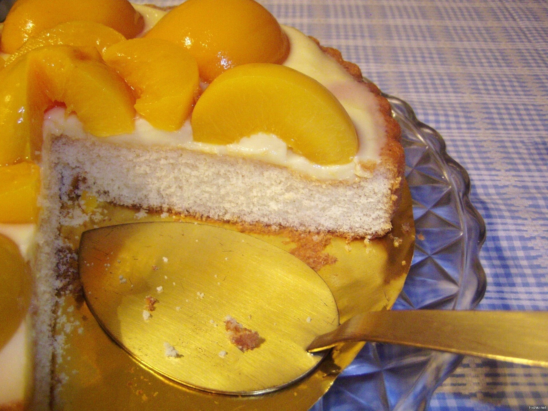 Простой рецепт пирога с консервированными персиками рецепт с фото