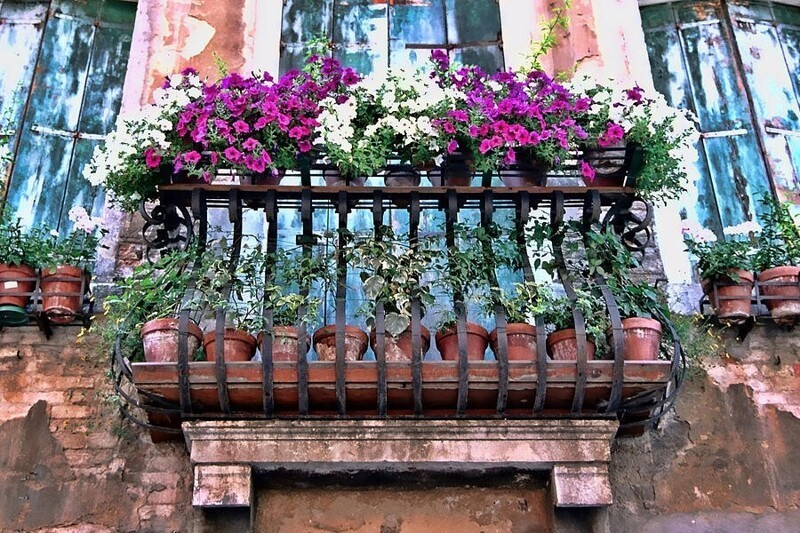  Балконы в Венеции.