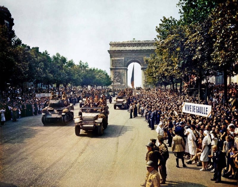 Редкие цветные фото времен Второй мировой войны